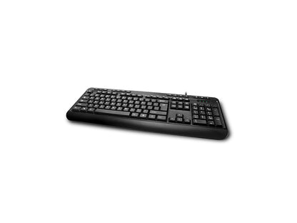 Teclado Dt Mltmd Kybd con teclas de acceso rápido, negro Ps 2