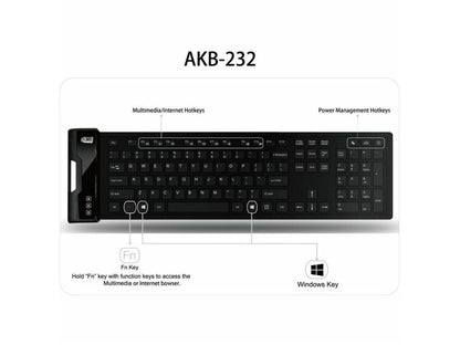 Antimicrobial Waterprf Flex Kybd W/ Hot