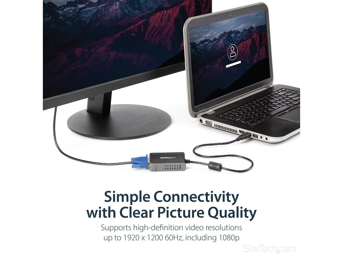 Usb 2.0 To Vga Adapter, Usb To Vga Monitor Converter For Windows,