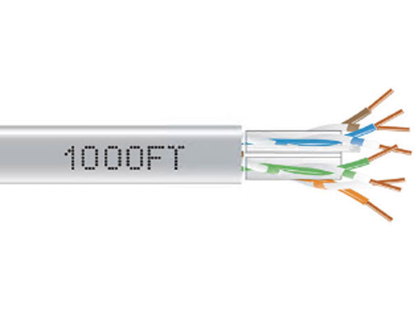 Câble Cat6A solide plénum 1000 gris de Black Box Corp