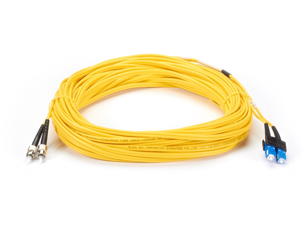 Black Box Corp 9.0-Micron Cable, St Sc, Pvc, 2-M