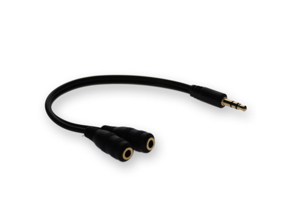 Câble répartiteur audio M/F Add-On5Pk 8 pouces
