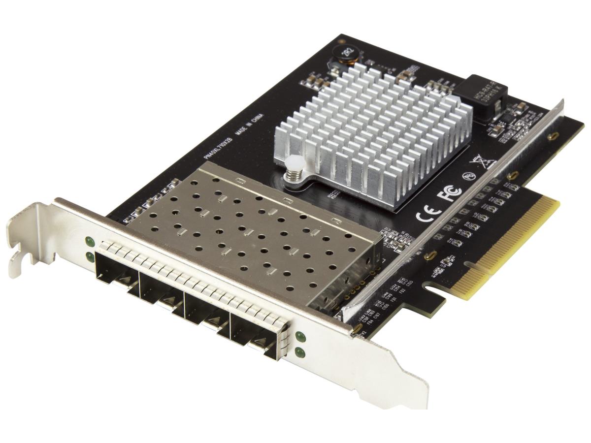 Startech.Com Quad Port 10G Sfp+ Network Card, Intel Xl710 Open Sfp