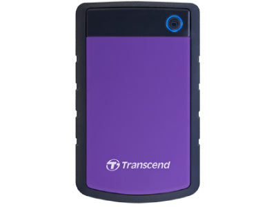 Transcend 1Tb, 2.5In Portable Hdd, Storejet H3, Purple, Anti-Shock