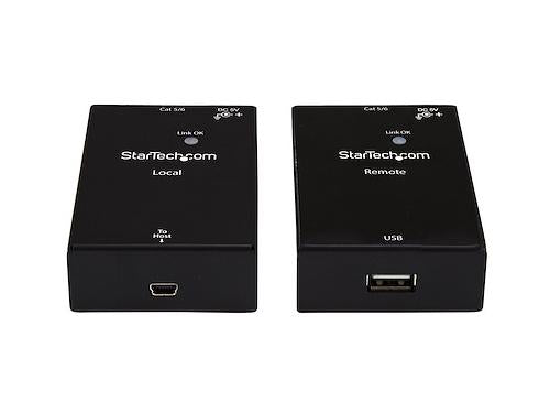 Startech.Com Usb 2.0 Extender Over Cat5E/Cat6 Cable (Rj45), Up To
