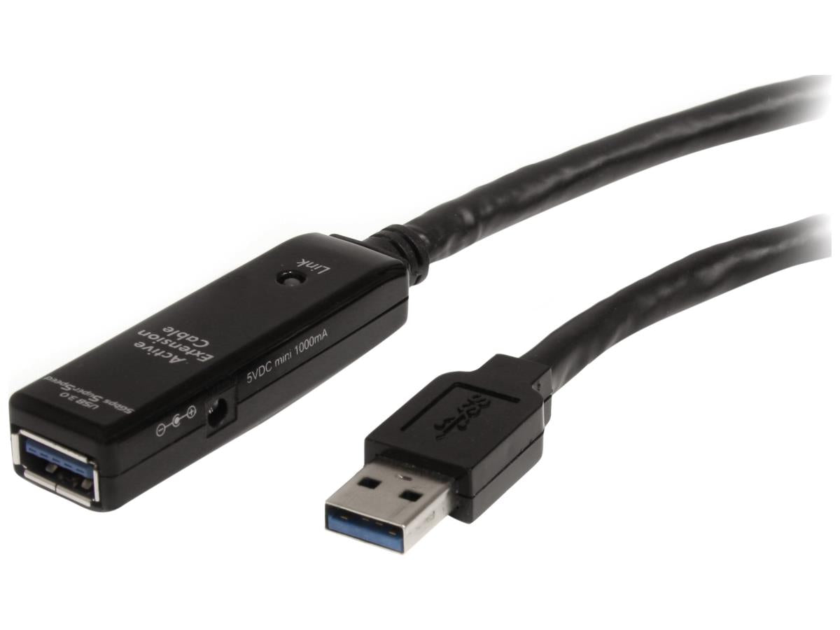 Startech.Com 32.8 Ft Active Usb 3.0 Extension Cable With Ac Power