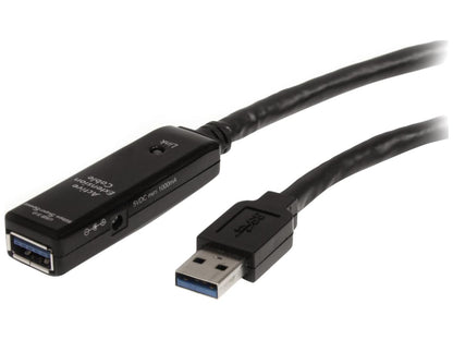 Startech.Com 32.8 Ft Active Usb 3.0 Extension Cable With Ac Power