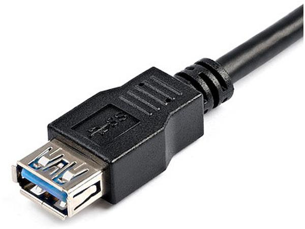 Startech.Com 2M Black Superspeed Usb 3.0 Extension Cable A To A -