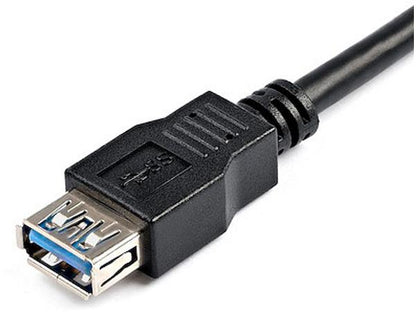 Startech.Com 2M Black Superspeed Usb 3.0 Extension Cable A To A -