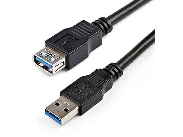 Startech.Com 2M Black Superspeed Usb 3.0 Extension Cable A To A -