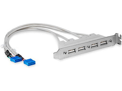 Startech.Com 4 Port Usb A Female Slot Plate Adapter - Usb Panel -
