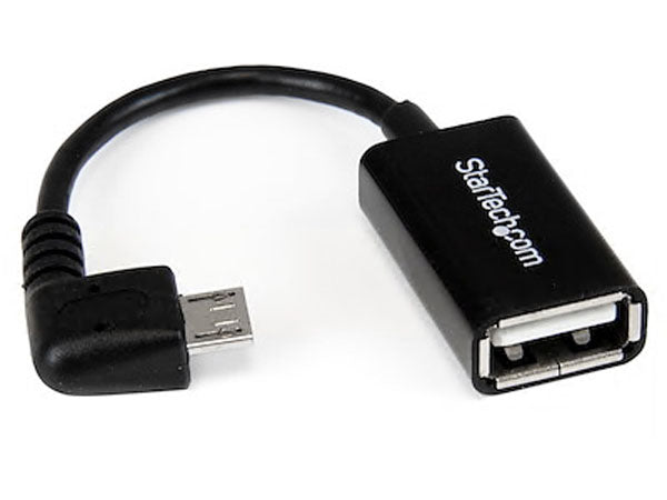 Startech.Com 5In Right Angle Micro Usb To Usb Otg Host Adapter M/F