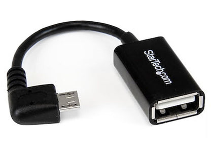 Startech.Com 5In Right Angle Micro Usb To Usb Otg Host Adapter M/F