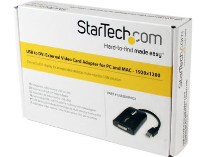 Startech.Com Usb To Dvi Adapter - 1920X1200 - External Video & Gra