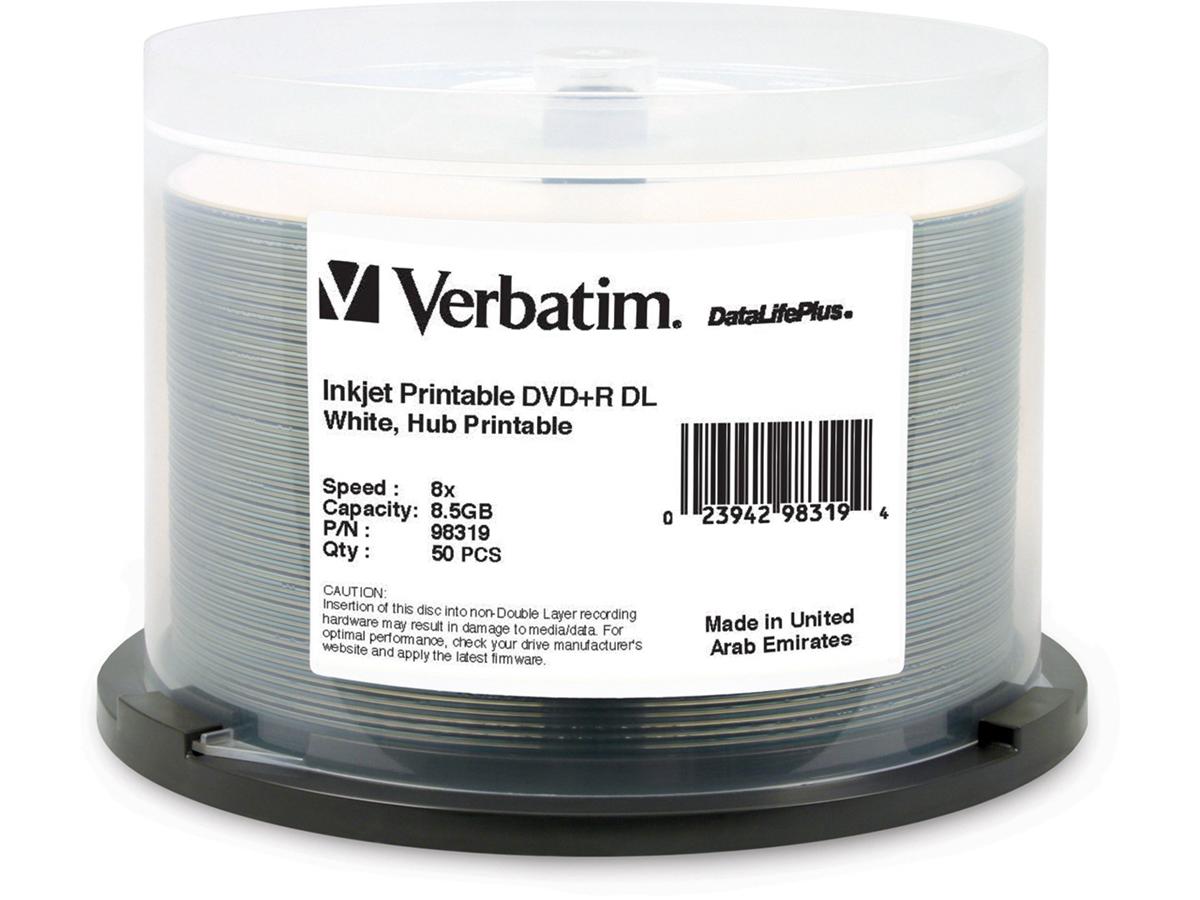 Dvd+R Dl 8.5Gb Datalifeplus Hub Inkjet