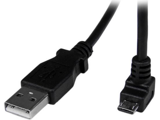 Startech.Com 2M Micro Usb Cable Cord - A To Down Angle Micro B - D