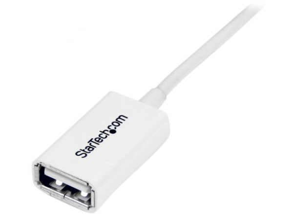 Startech.Com 3M White Usb 2.0 Extension Cable Cord - A To A - Usb