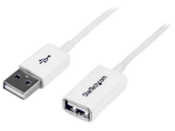Startech.Com 3M White Usb 2.0 Extension Cable Cord - A To A - Usb