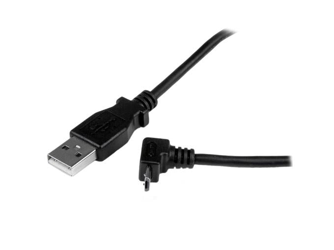 Startech.Com 2M Micro Usb Cable Cord - A To Up Angle Micro B - Up