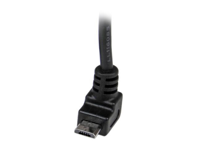 Startech.Com 2M Micro Usb Cable Cord - A To Up Angle Micro B - Up