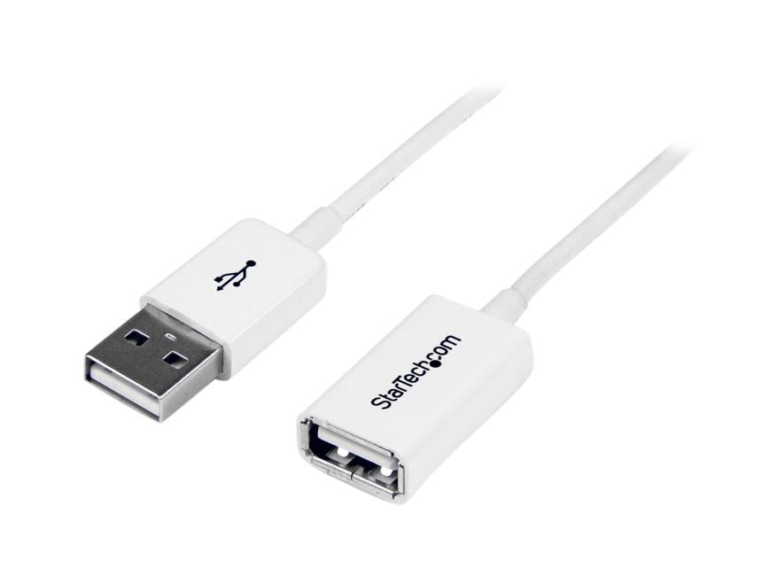 Startech.Com 1M White Usb 2.0 Extension Cable Cord - A To A - Usb