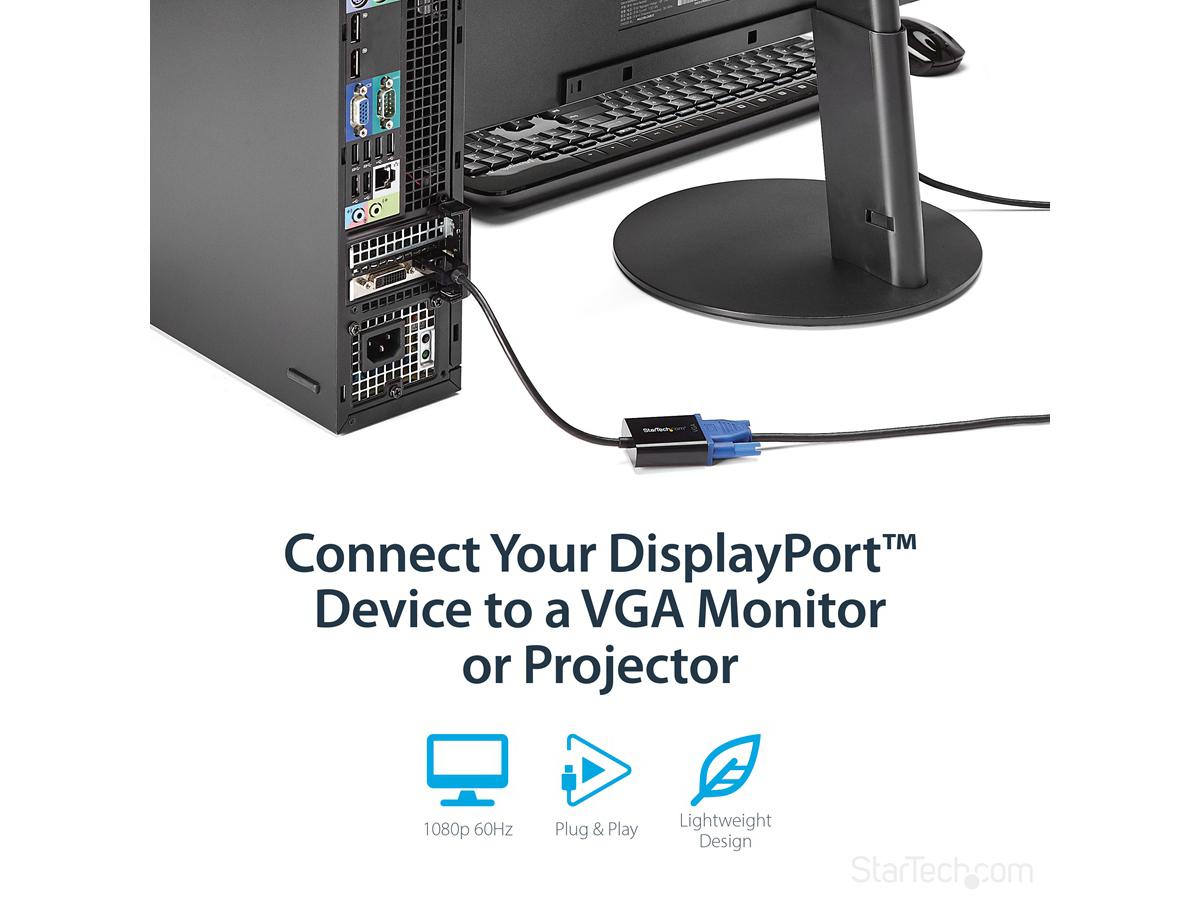 Adaptateur d'affichage Startech.Com DisplayPort vers VGA - 1080p 1920 x 1200