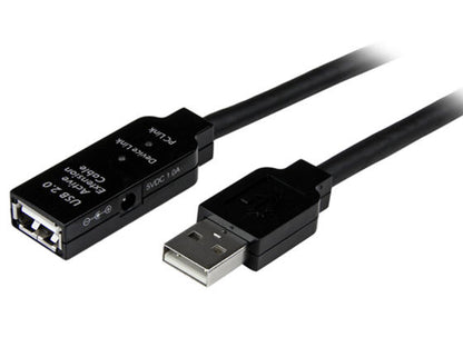 Startech.Com 5M Usb 2.0 Active Extension Cable M/F - 5 Meter Usb A