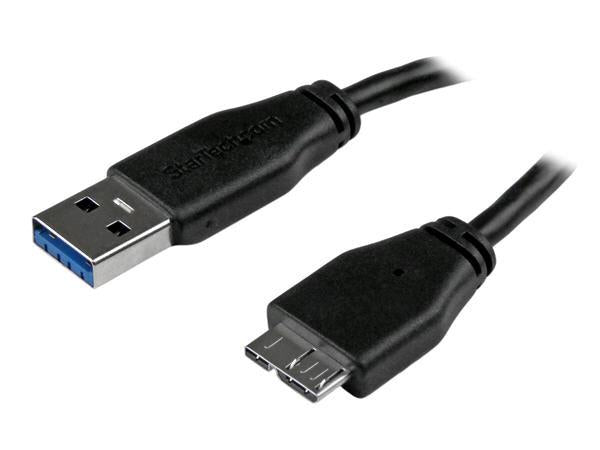 Startech.Com 0.5M 20In Slim Usb 3.0 A To Micro B Cable M/M - Mobil
