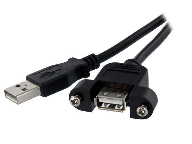 Startech.Com 2 Ft Panel Mount Usb Cable A To A F/M - Panel Mount U
