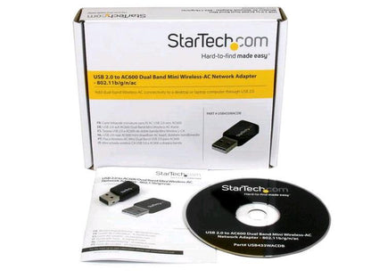 Startech.Com Usb 2.0 Ac600 Mini Dual Band Wireless-Ac Network Adap