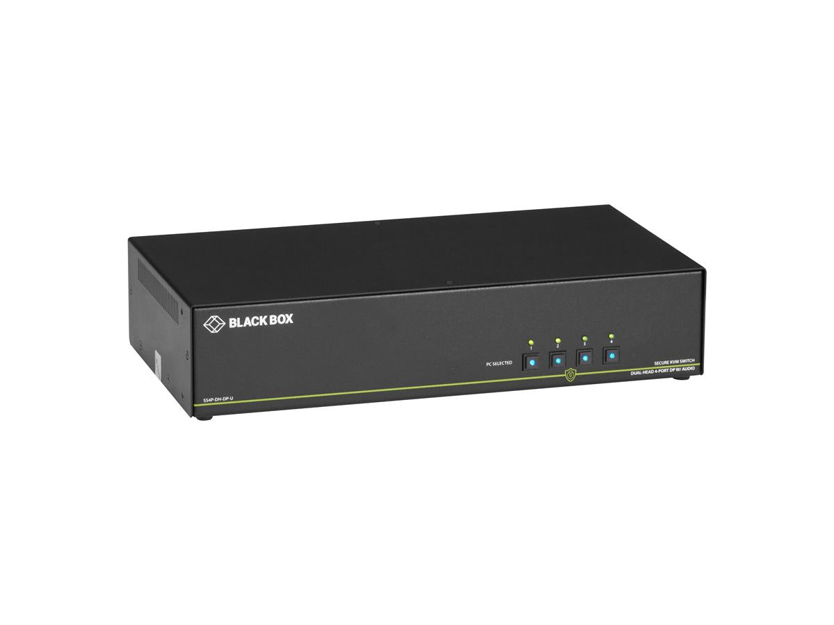 Black Box Corp Niap 3.0 de doble cabezal, Displayport, 4K, 4 pines