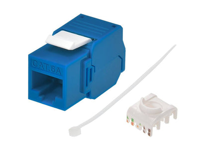 Câble Keystone 180 degrés sans outil Monoprice Cat6A RJ-45