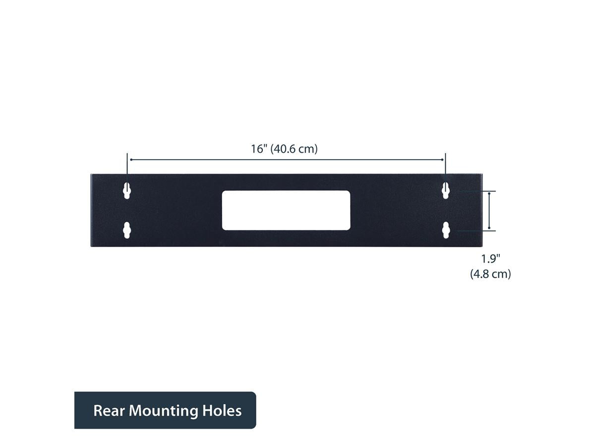 Startech.Com 2U Hinged Wall Mount Patch Panel Bracket - 6 Inch Dee