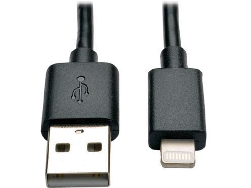 Câble de synchronisation/chargement USB-A vers Lightning Eaton Tripp Lite Series, Mfi