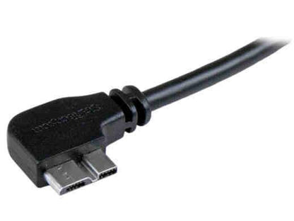 Startech.Com 1M 3 Ft Slim Micro Usb 3.0 Cable M/M - Left-Angle Mic