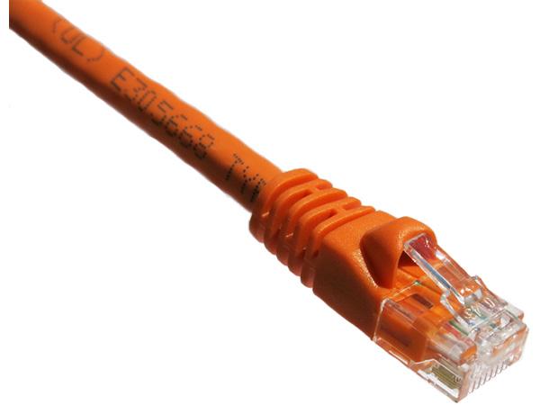 Axiom 7Ft Cat6A 650Mhz Patch Cable Molded Boot (Orange)
