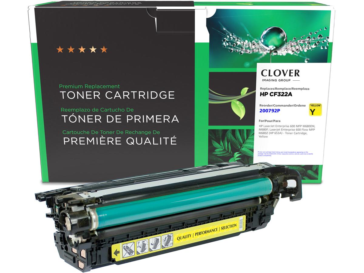 Clover Imaging Remanufactured Yellow Toner Cartridge Alternative F