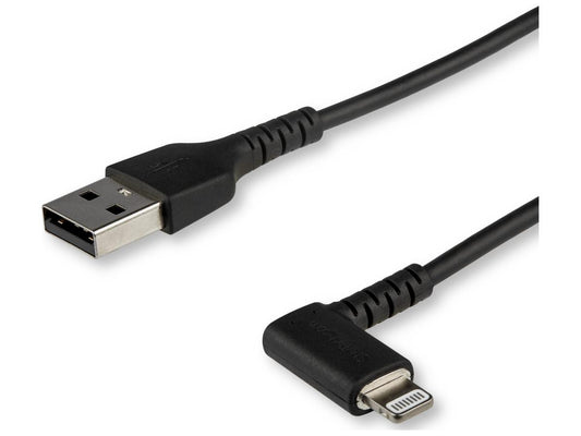 Startech.Com 6Ft (2M) Durable Usb A To Lightning Cable, Black 90°