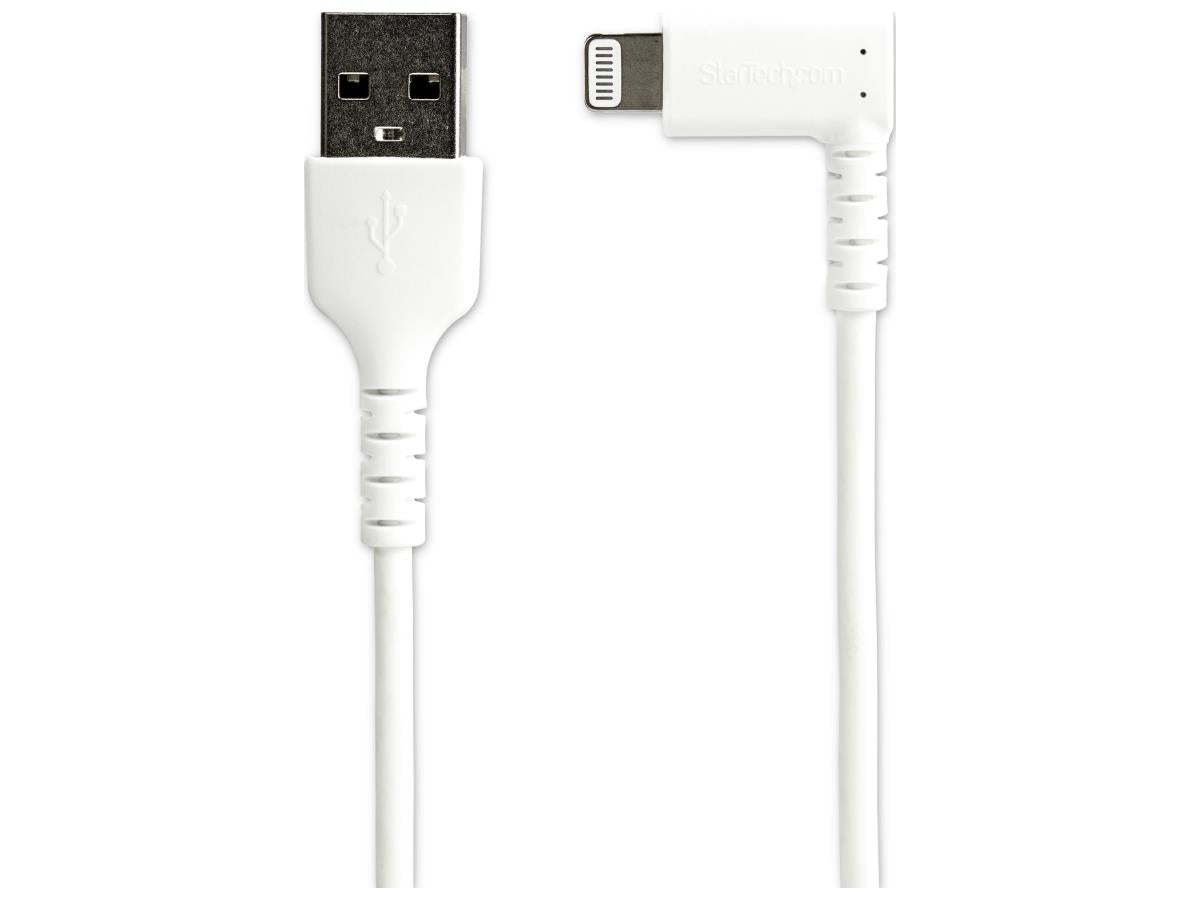 Startech.Com 6Ft (2M) Durable Usb A To Lightning Cable, White 90°