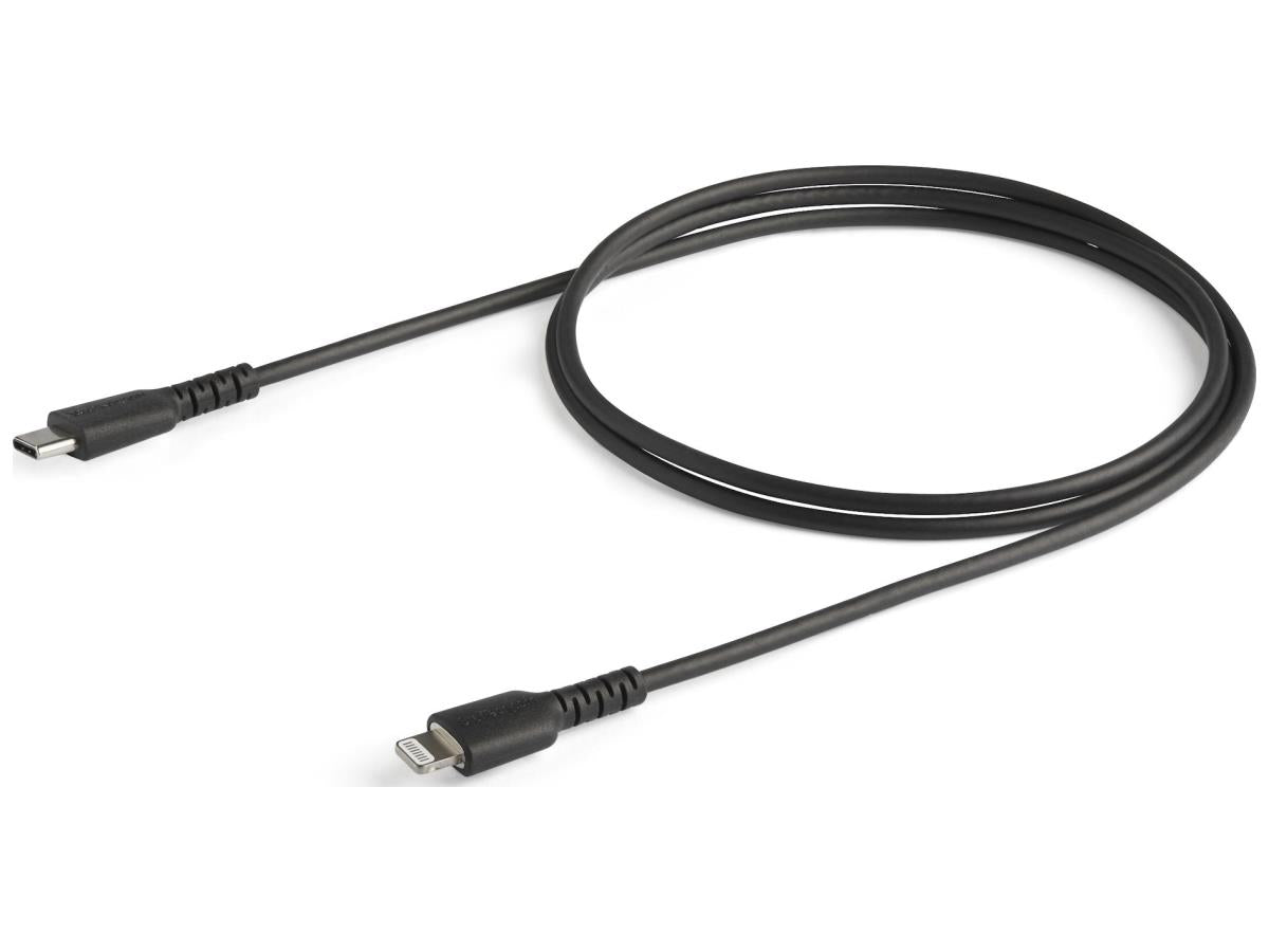 Câble USB-C vers Lightning noir durable Startech.Com de 1 m (3 pi), robuste