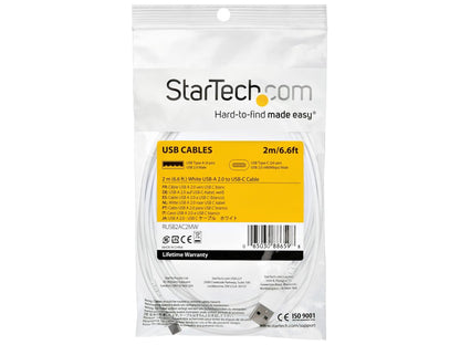 Startech.Com 2M Usb A To Usb C Charging Cable, Durable Fast Charge