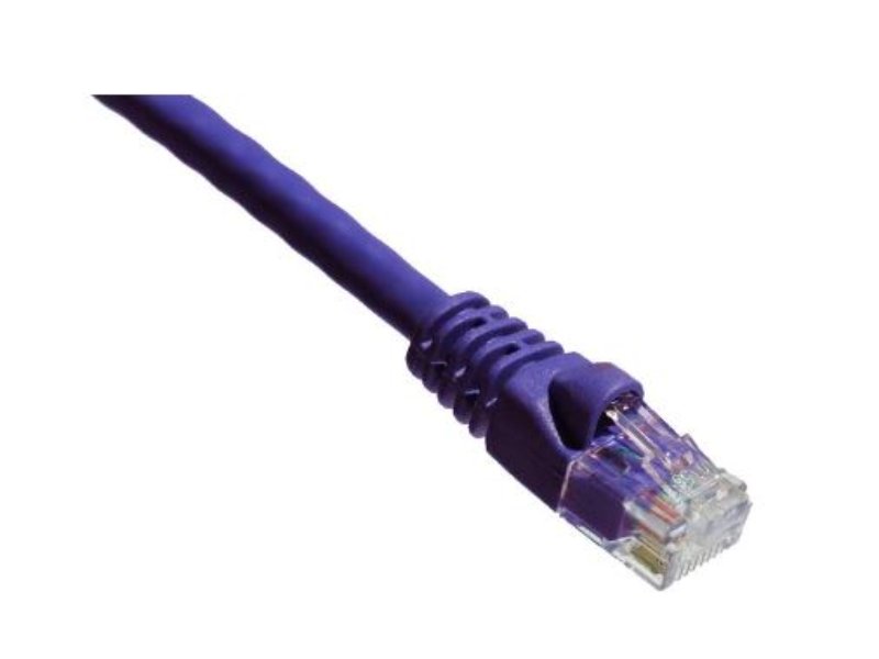 Cable de conexión Axiom Cat5E de 350 MHz, 9 m, con funda moldeada (morado)