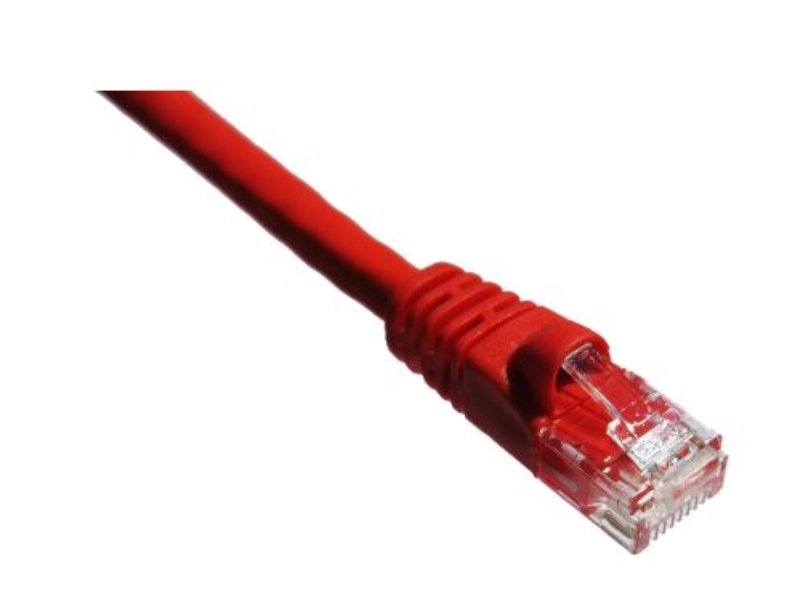 Axiom 12Ft Cat5E 350Mhz Patch Cable Molded Boot (Red)