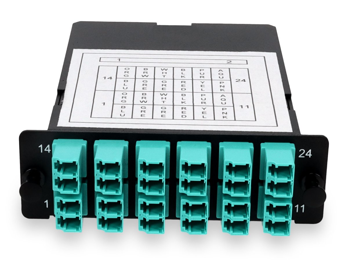 Cassette 4 baies supplémentaire 2Xmpo vers 12Xlc Duplex Om4