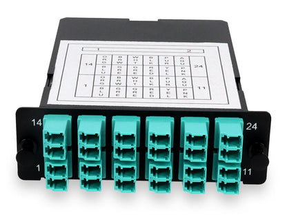 Cassette 4 baies supplémentaire 2Xmpo vers 12Xlc Duplex Om4