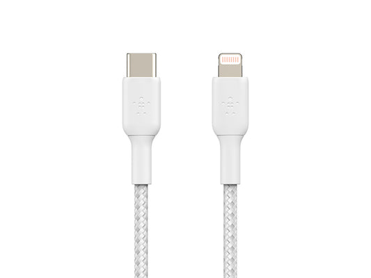 Câble tressé USB-C vers Lightning Belkin