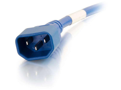 Cordon d'alimentation C2G 8 pi 18 AWG (IEC 320C14 vers IEC 320C13) - Bleu - Alimentation C