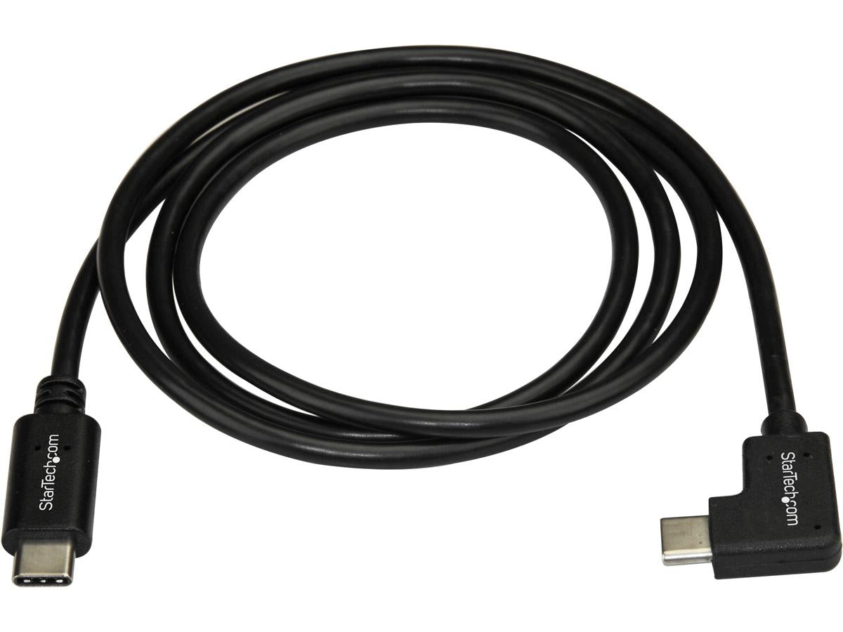 Startech.Com Right Angle Usb-C Cable - 1M / 3 Ft - Reversible - M/