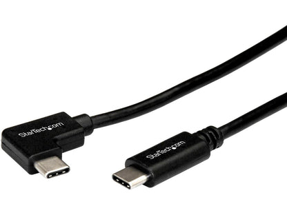 Startech.Com Right Angle Usb-C Cable - 1M / 3 Ft - Reversible - M/