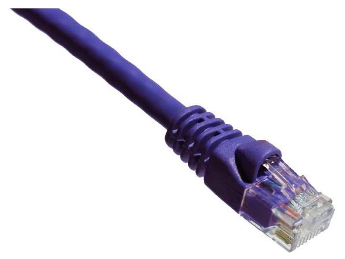 Axiom 2Ft Cat6A 650Mhz Patch Cable Molded Boot (Purple)